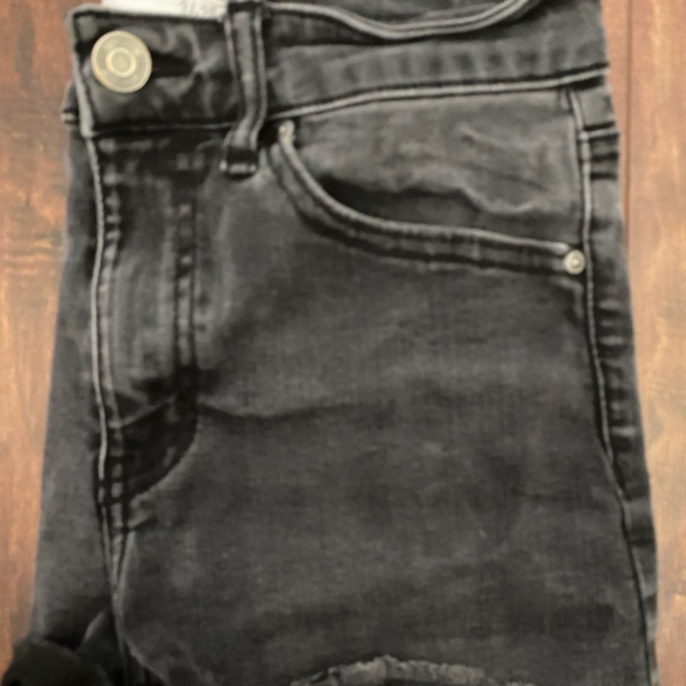 Black Jean Shorts
